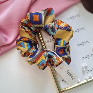 Mała gumka scrunchy pepitka india