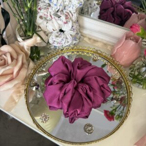 Duża gumka scrunchy violet