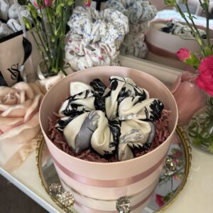 Duża gumka scrunchy glam