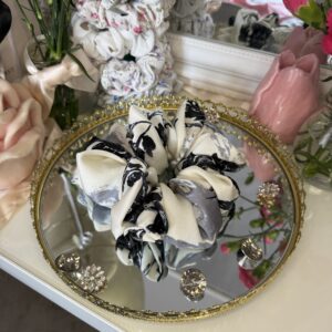 Duża gumka scrunchy glam