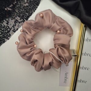Gumka scrunchy z perełkami